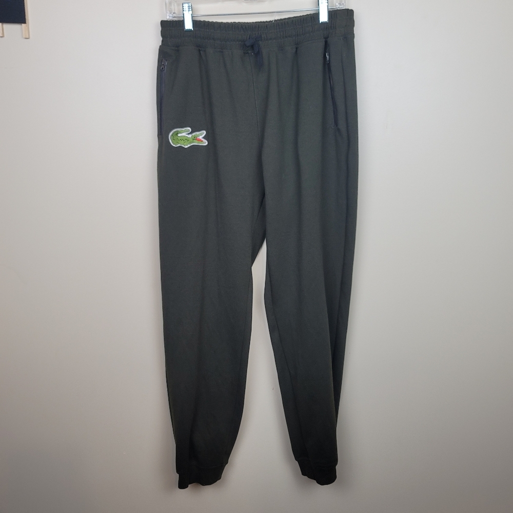 Lacoste Dark Green Jogger Sweat Pants size 7